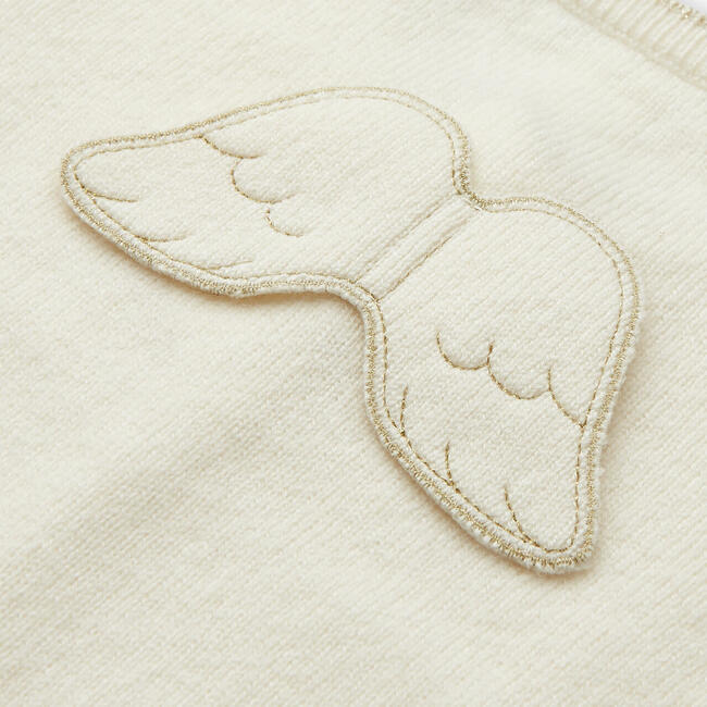 Briony Angel Wing Cardigan in Ivory - Sweaters - 3