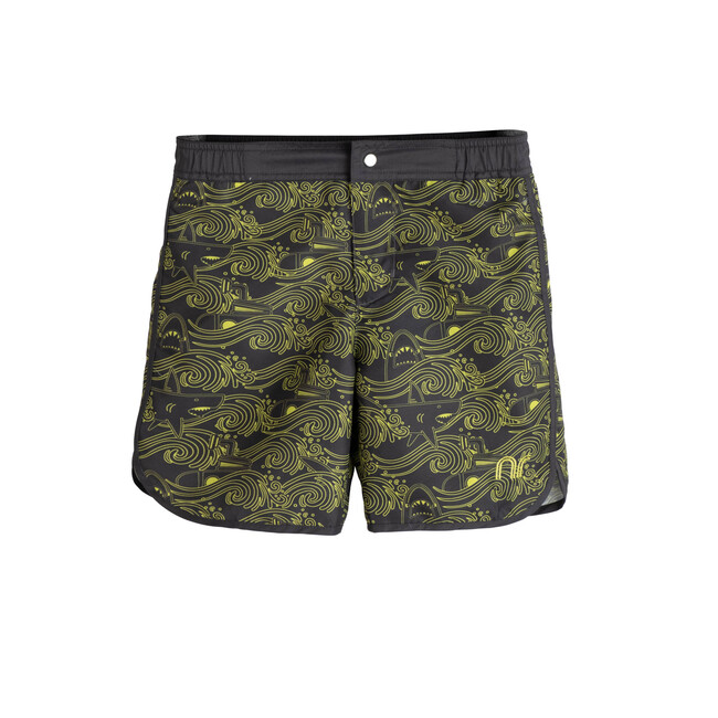 Ace Swim Trunk, Grey Pinstripe