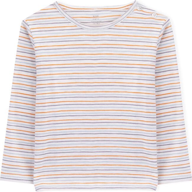 Baby Long Sleeve Organic Cotton T-shirt, Stripes