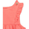 Baby Amber Pinafore Dress, Coral - Dresses - 2