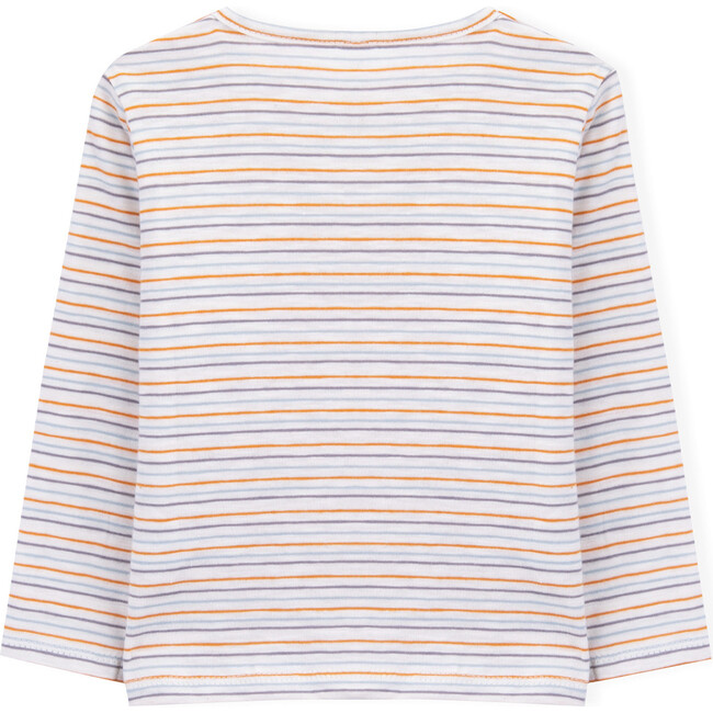 Baby Long Sleeve Organic Cotton T-shirt, Stripes - Knot Tops | Maisonette