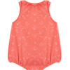Baby Cotton Veggie Romper, Coral - Rompers - 3