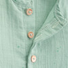 Newborn Organic Cotton Jumpsuit, Kiwi - Rompers - 2