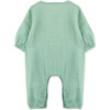 Newborn Organic Cotton Jumpsuit, Kiwi - Rompers - 3