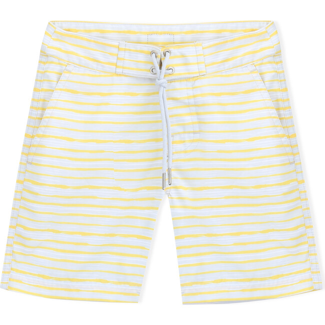 Swim Shorts, Yellow Stripes