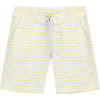 Swim Shorts, Yellow Stripes - Swim Trunks - 1 - thumbnail