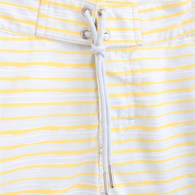 Swim Shorts, Yellow Stripes - Swim Trunks - 2