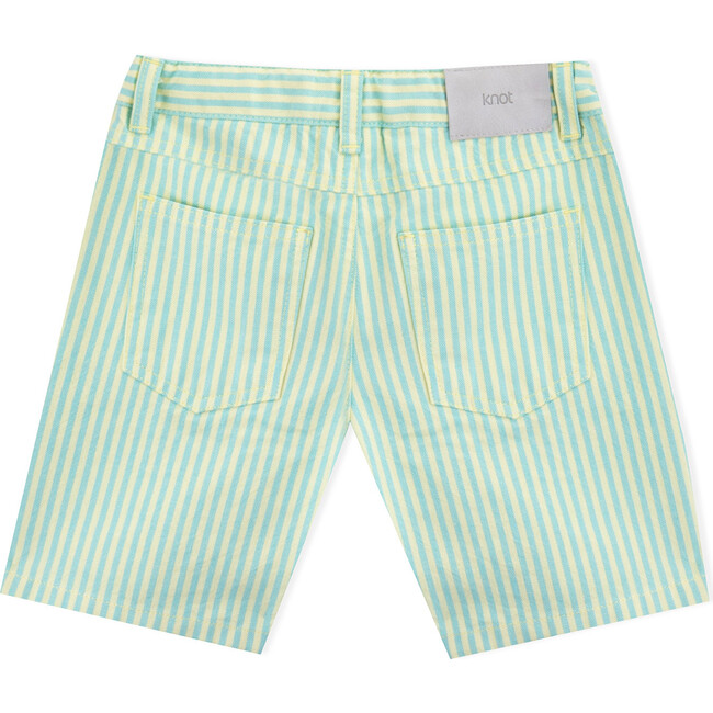Eddie Twill Shorts, Green Stripe - Shorts - 4