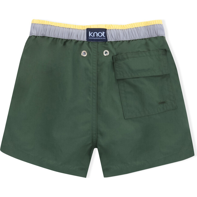 Swim Shorts, Army Green - Swim Trunks - 3