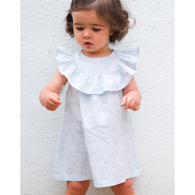 Baby Turtle Dress, Light Blue - Dresses - 2