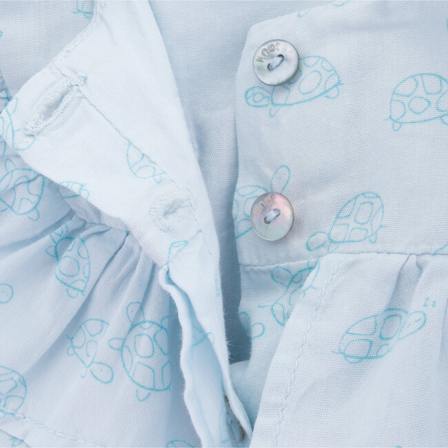 Baby Turtle Dress, Light Blue - Dresses - 5