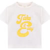 Take It Easy T-Shirt, White - T-Shirts - 1 - thumbnail