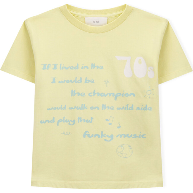 70s Short Sleeve T-Shirt, Yellow