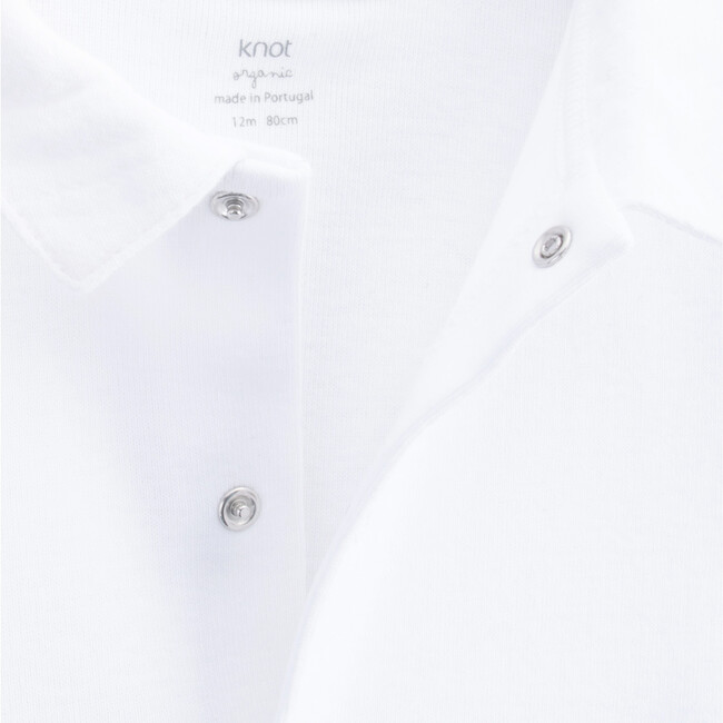 Baby Body Short Sleeve Tom, White - Rompers - 2