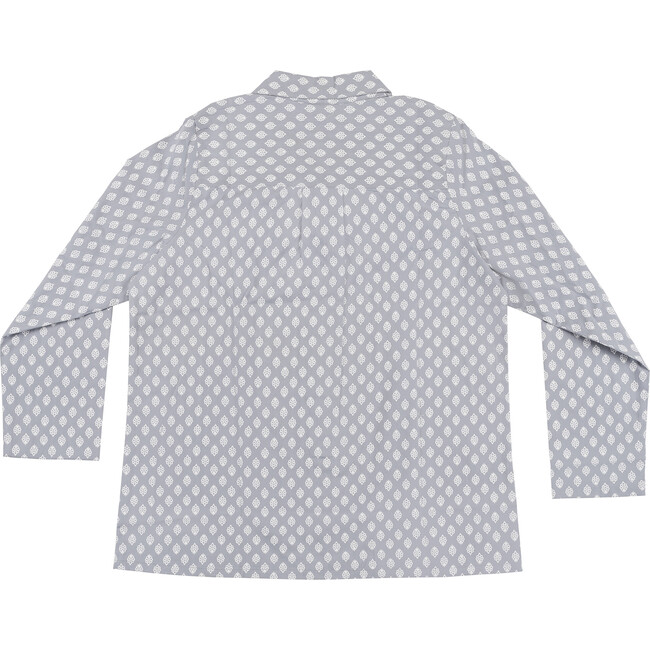 Women's Norette Pajama Set, Grey & White