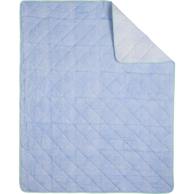 Tom Baby Quilt, Blue