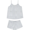 Simone Women's Pajama Set, Blue Polka Dot - Pajamas - 1 - thumbnail
