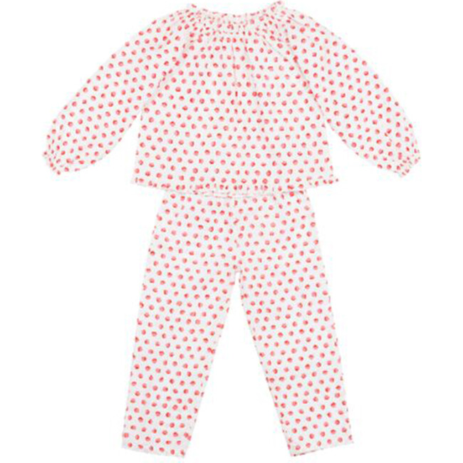 Luna Pajamas, Pink & Red - Pajamas - 1