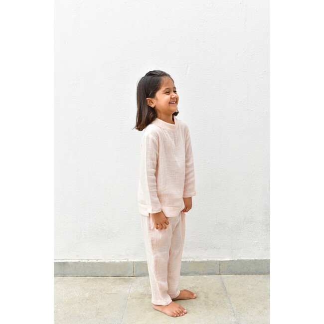 Lea Pajama Set, Crystal Pink - Pajamas - 3