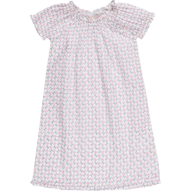 Joaquima Nightdress, Soft Blue/Light Plum - Nightgowns - 1