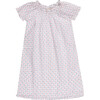 Joaquima Nightdress, Soft Blue/Light Plum - Nightgowns - 1 - thumbnail