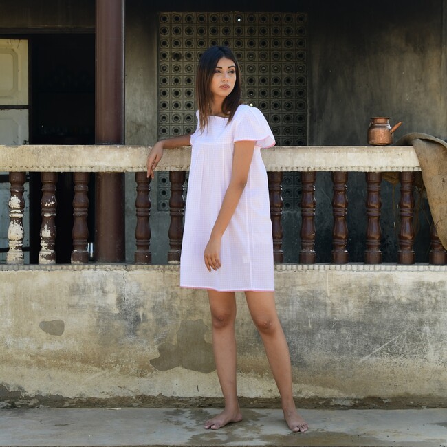 Women's Freya Nightdress, Light Plum - Nightgowns - 2