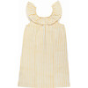 Charlotte Nightdress, Yellow Stripes - Nightgowns - 1 - thumbnail