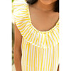 Charlotte Nightdress, Yellow Stripes - Nightgowns - 2