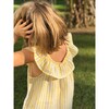 Charlotte Nightdress, Yellow Stripes - Nightgowns - 3