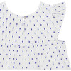 Clemence Nightdress, Navy Swiss Dots - Nightgowns - 3