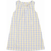 Aubrey Nightdress, Yellow/Blue - Nightgowns - 1 - thumbnail