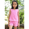 Sofia Pajama Set, Pink - Pajamas - 2