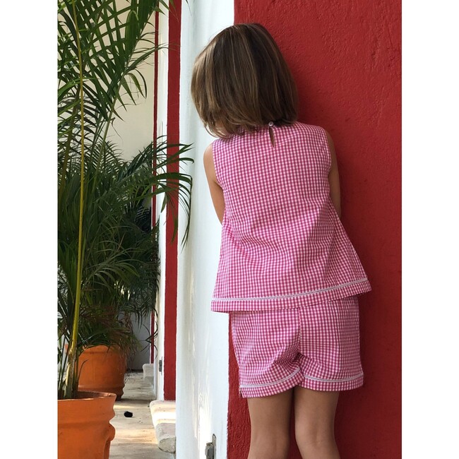Sofia Pajama Set, Pink - Pajamas - 3