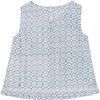 Posie Pajama Set, Soft Blue - Pajamas - 3