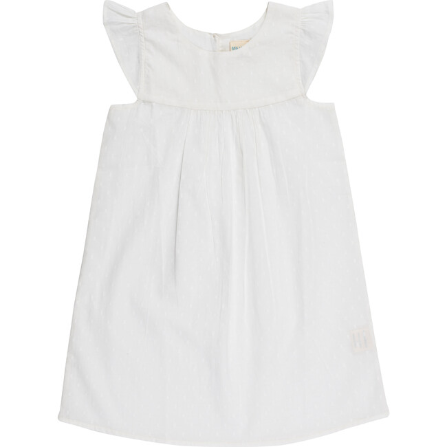 Anya Nightdress, White Swiss Dots - Nightgowns - 1