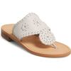 Jacks Flat Sandal, White - Sandals - 1 - thumbnail