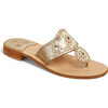 Women's Jacks Flat Sandal, Platinum - Sandals - 1 - thumbnail