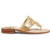 Women's Jacks Flat Sandal, Gold - Sandals - 2 - thumbnail