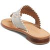 Jacks Flat Sandal, White - Sandals - 3 - thumbnail