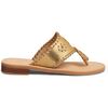 Girls Jacks Flat Sandal, Gold - Sandals - 2