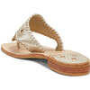 Women's Jacks Flat Sandal, Platinum - Sandals - 3