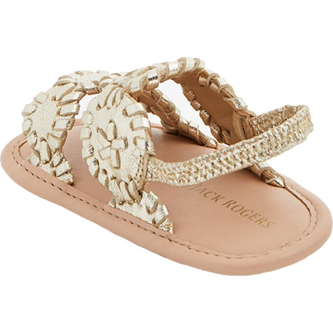 Baby Lauren Sandal, Platinum - Sandals - 3