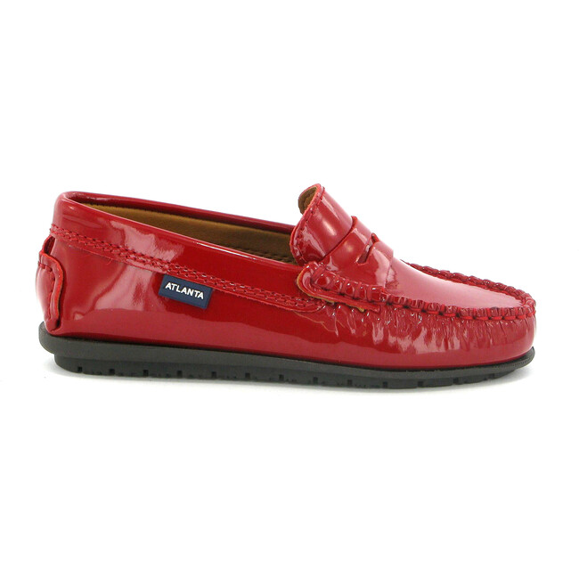 Penny Moccasins in Patent Leather, Red - Loafers - 1