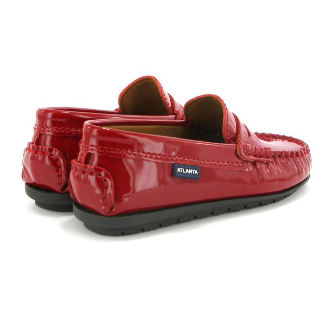 Penny Moccasins in Patent Leather, Red - Loafers - 4