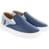 Slip On Sneaker, Ocean Leather - Sneakers - 3