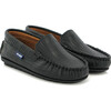Leather Moccasins, Ostrich Black Print - Loafers - 3