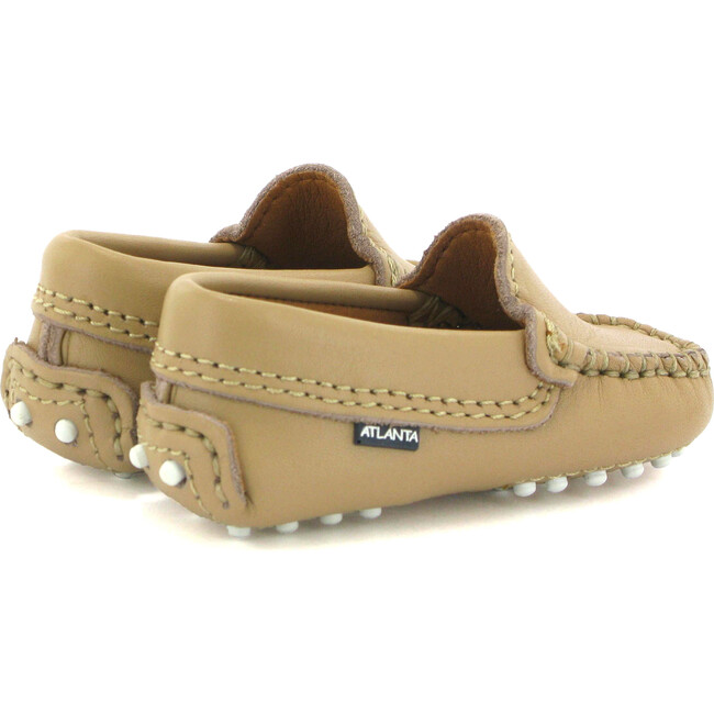 Baby Plain Vamp Moccasins in Smooth Leather, Beige - Loafers - 4