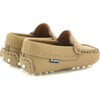 Baby Plain Vamp Moccasins in Smooth Leather, Beige - Loafers - 4