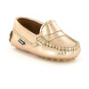 Baby Penny Moccasins in Metallic Leather, Rose Gold - Loafers - 2 - thumbnail