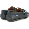 Laces Moccasins in Smooth Leather, Navy - Loafers - 4